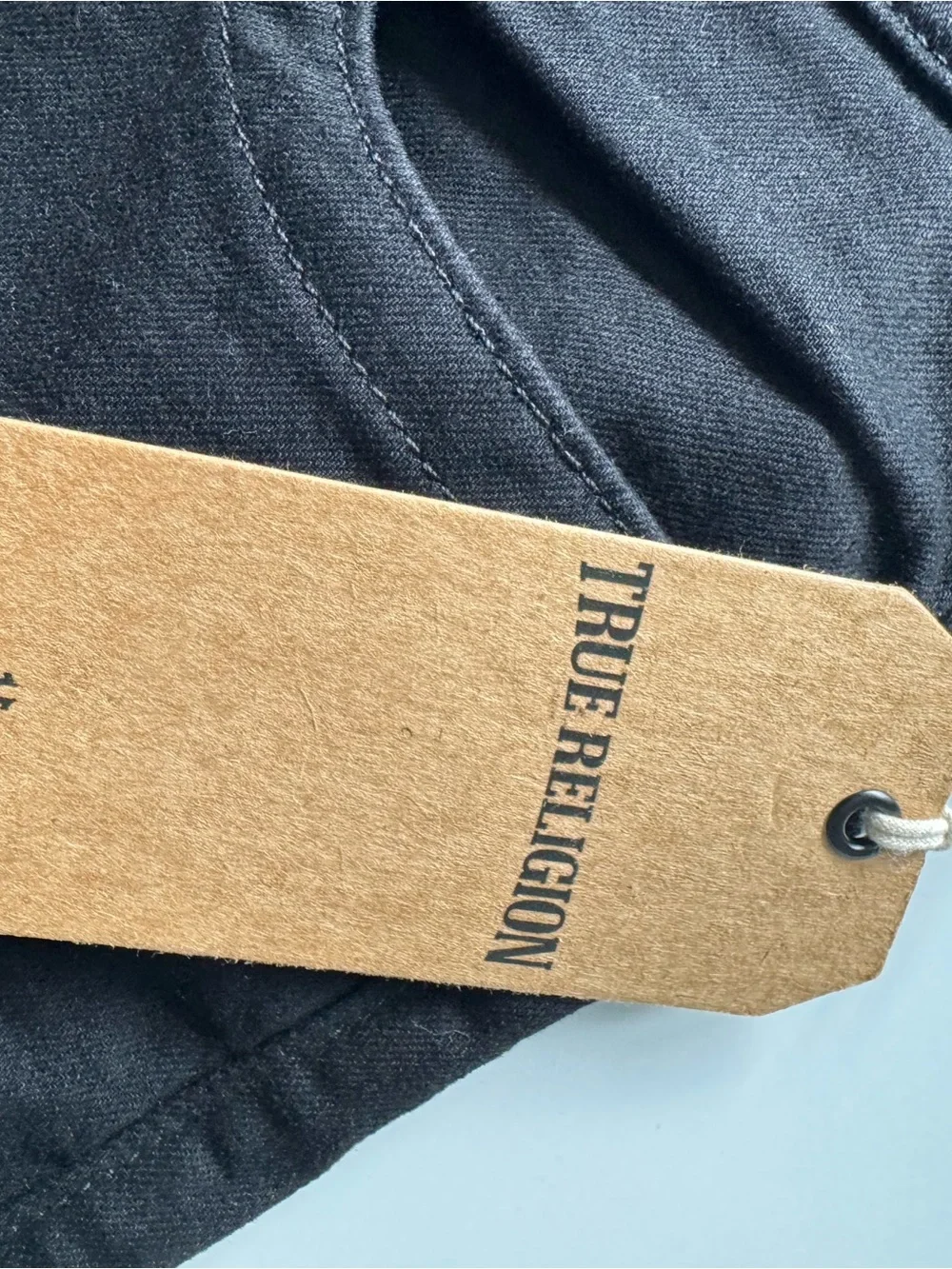 True Religion Men's Straight Black Jeans